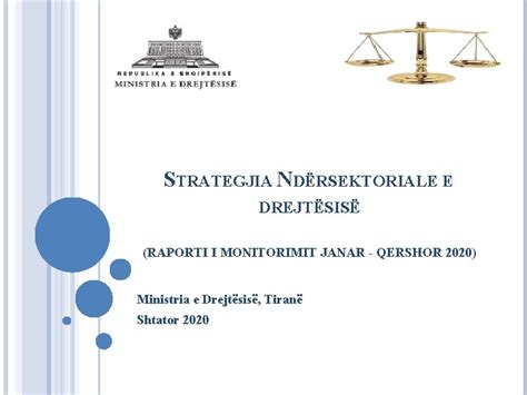 Strategjia Ndrsektoriale E Drejtsis Raporti I Monitorimit Janar