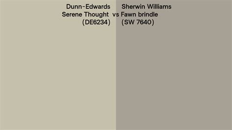 Dunn Edwards Serene Thought DE6234 Vs Sherwin Williams Fawn Brindle