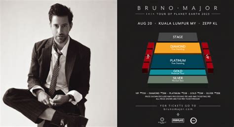 Buy Bruno Major Malaysia Concert Tickets at Zepp KL from RM258