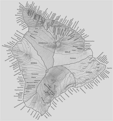 Ahupua A Map Of Hawaii Island - Sioux Falls Zip Code Map