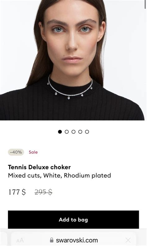 Lf Swarovski Tennis Deluxe Choker Set Women S Fashion Jewelry