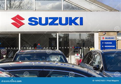 Suzuki dealership UK editorial stock photo. Image of dealership - 169427603