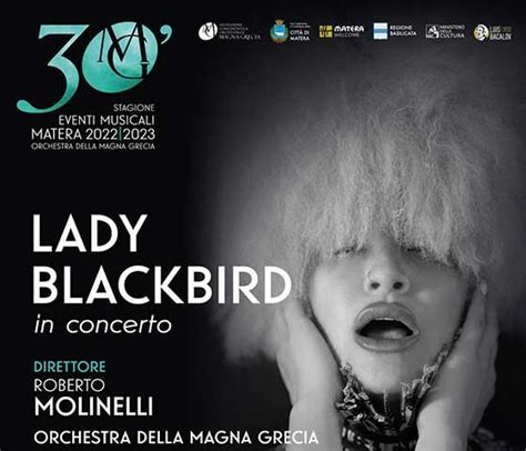 LADY BLACKBIRD In Concerto Auditorium Gervasio Matera Orchestra