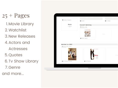Notion Template Movie Tv Show Tracker Aesthetic Movie Tracker Notion