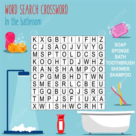 Easy Word Search Crossword Puzzle Template Download on Pngtree