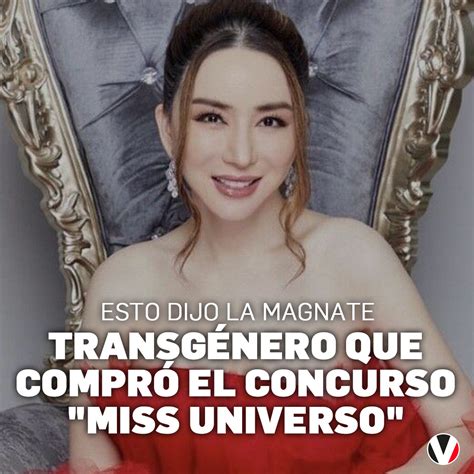 Revista Vistazo on Twitter Así se pronunció la magnate transgénero