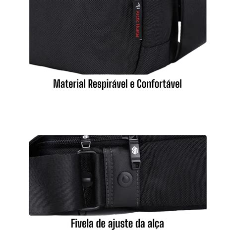 Bolsa Transversal Tiracolo Carteiro Reforçada Impermeavel RWSTORE