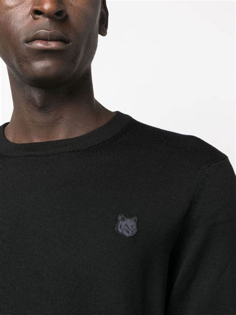 Maison Kitsuné logo appliqué crew neck sweatshirt Eraldo US