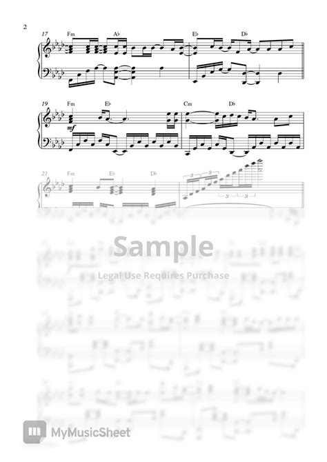 Adele Hello Piano Sheet 악보 By Pianella Piano