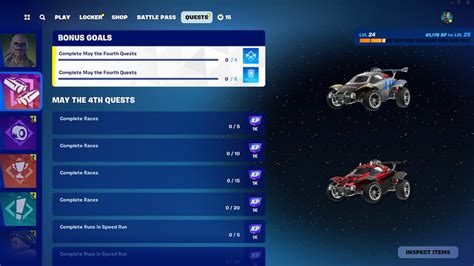 All May The Fourth Quests In Fortnite Rocket Racing