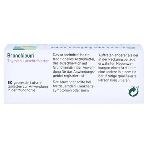 Bronchicum Thymian Lutschtabletten 50 St 50 St Online Kaufen DocMorris