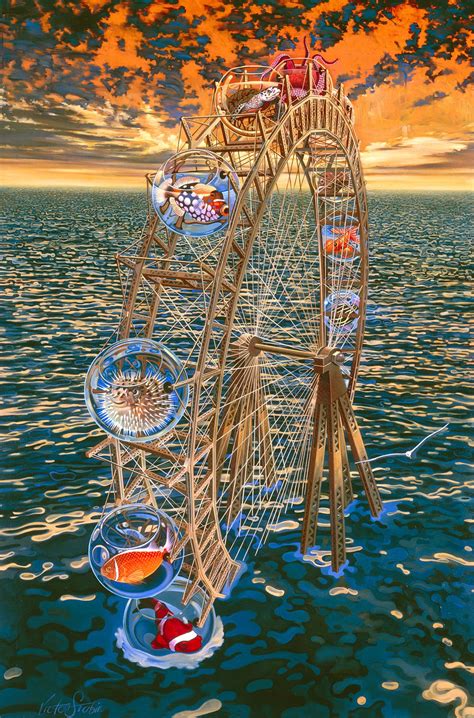 Fish Ferris Wheel Print Victor Stabin