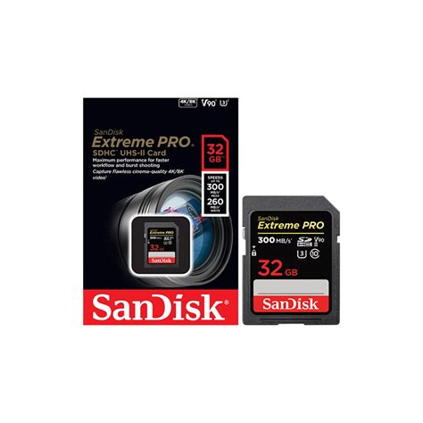 Sandisk Extreme Pro Sdxc Uhs Ii 32gb 300mbps260 Id