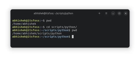 Using Cd Command In Linux