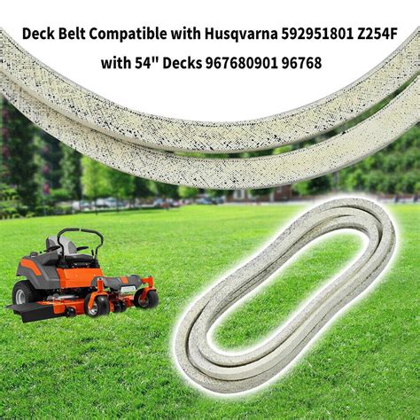 For Husqvarna 592951801 Long Mower Deck Drive Belt Z254f Mz54 Usni Ebay