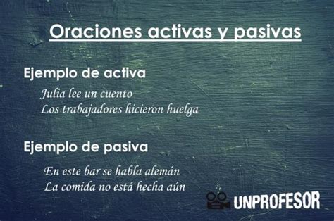 Diferencias Entre Oraciones Activas Y Pasivas Con Ejemplos