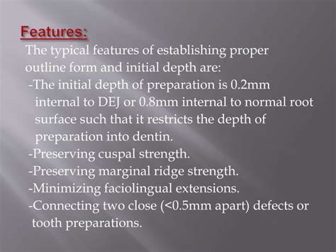 Principles Of Cavity Preparation Ppt