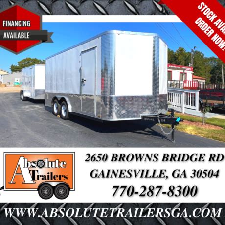 Manley 8 520 TA Enclosed Cargo Trailer Black Absolute Trailers