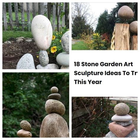 18 Stone Garden Art Sculpture Ideas To Try This Year | SharonSable