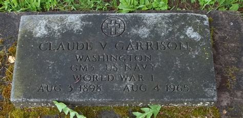 Claude Vernon Garrison Find A Grave Memorial