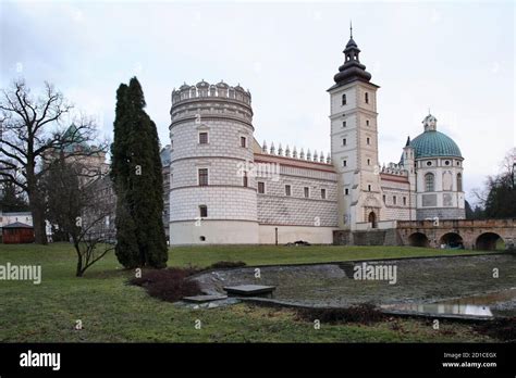 Krasiczyn Castle Zamek W Krasiczynie Near Przemysl Poland Stock