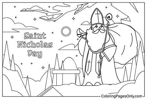 St Nicholas Feast Day Free Printable Coloring Pages