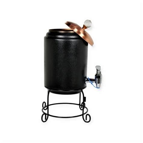 Capacity 5 Litre Copper Water Dispenser With Stand Black Textured Powder Coated At Rs 1850