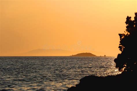 Sunset In Vela Luka Croatia Stock Image Image Of Ocean Dalmatia