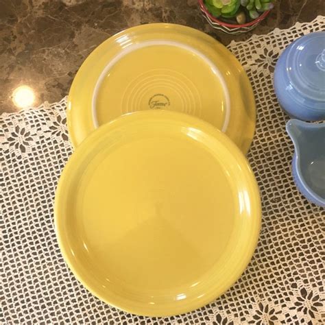 Fiesta Dining Two New Fiesta Yellow Bistro Luncheon Plates 9in Lead Free Poshmark