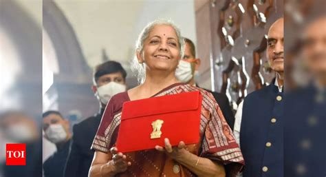 Budget Union Budget 2022 Sitharaman Takes Tablet In Red Pouch To