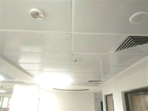 Coil Coated Metal Ceiling Tile Perforated Lay In Cold Rolled 0 50 Mm