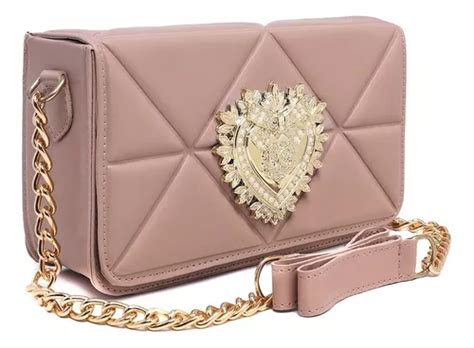 Bolsa Feminina Pequena Transversal De Lado Al A De Corrente Cor Nude Mercadolivre
