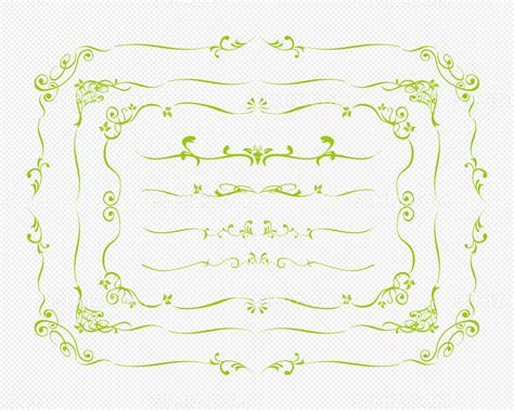 绿色边框素材免费下载 觅知网
