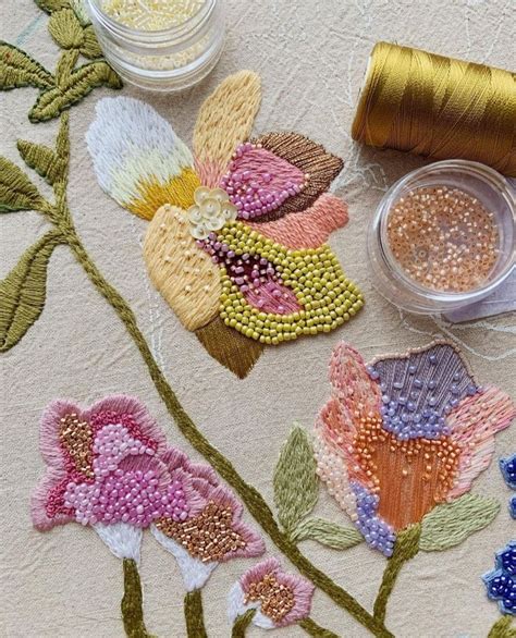 Pin By Connie DeMello On Embroidery Beauties Bead Embroidery Patterns