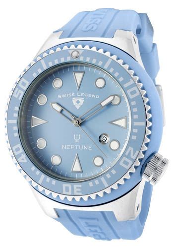 Men S Neptune Light Blue Dial Light Blue Silicone Mxn Relojes