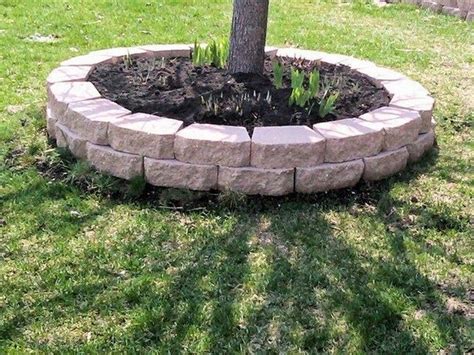 30 Exciting And Lovely Tree Ring Planter Ideas Landscaping Around Trees Landscape Bricks