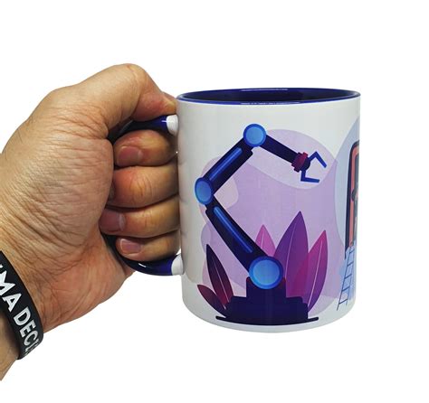 Caneca Azul Profissão Carreira Desenvolvedor Programador Ti