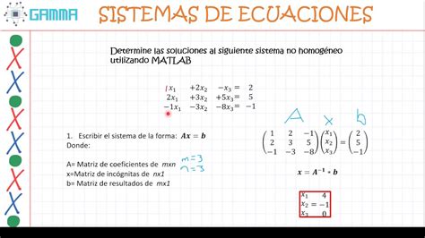 Como Resolver Sistemas De Ecuaciones En Matlab M Todo De Matrices