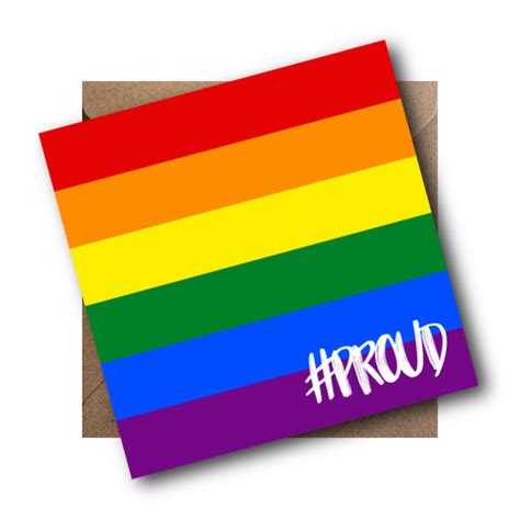 Pack Of 6 Rainbow Flag Proud Cards The Pride Shop®