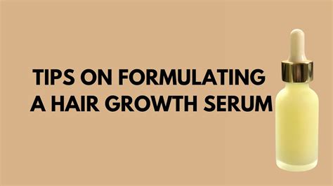 Tips On Formulating A Hair Growth Serum Youtube