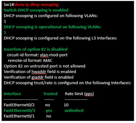 Dhcp Snooping Dynamic Host Configuration Protocol Snooping