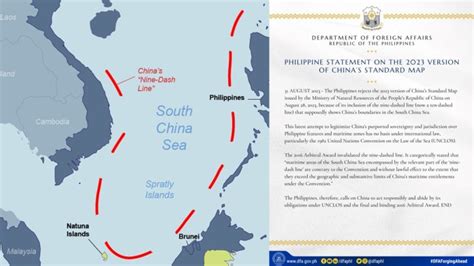 Pilipinas Naghain Na Ng Diplomatic Protest Laban Sa Bagong 10 Dash Line Standard Map Ng China