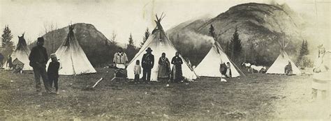 Indian Camp At The Foothills Of The Rockies Alberta Nypl Digital