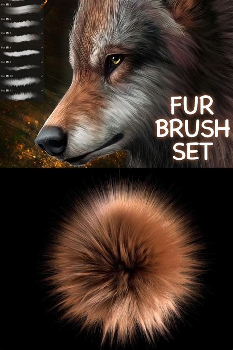 Fur Procreate Brush Set Graphicsbunker