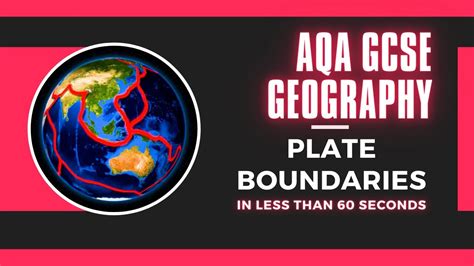 Aqa Gcse Geography Plate Boundaries In Less Than 60 Seconds Youtube