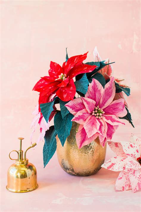 Paper Poinsettia Flowers La Casa Che Lars Costruito Icib Information