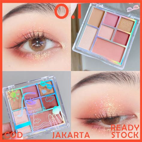 Jual Lameila Eyeshadow 7 Warna Glitter Kombinasi Tahan Lama Shopee