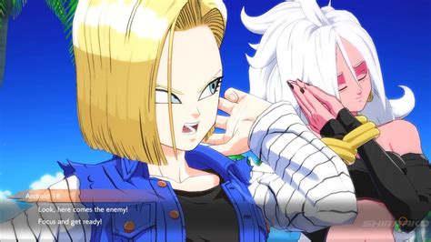 Dragon Ball Fighterz Android 21 Embarrasses Android 18 Youtube