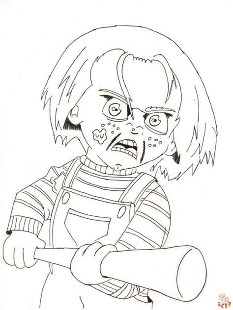 Chucky Drawings With Color