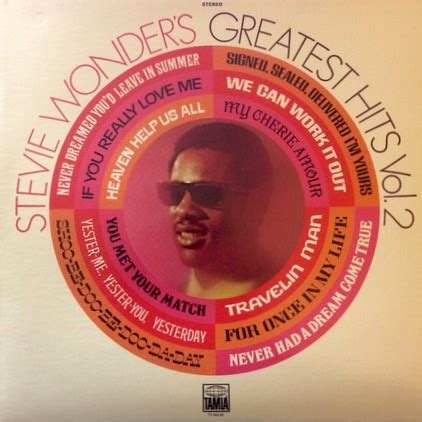 Stevie Wonder Stevie Wonder S Greatest Hits Vol Vinyl Monarch